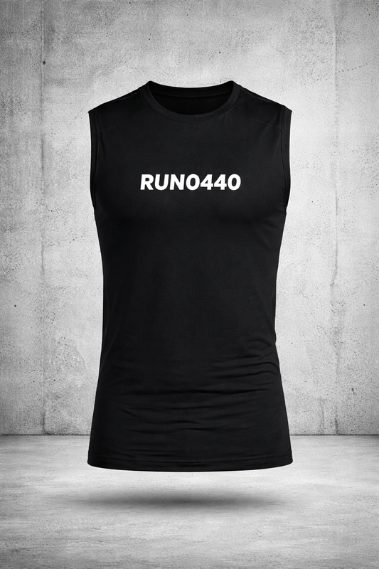 "Run 0440" Men's Sleeveless Dry-Fit Cutoff